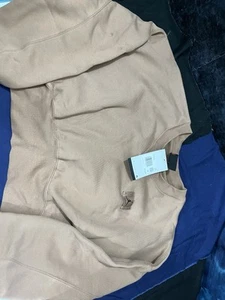 Womens Jordan Jumpman Cropped Sweatshirt Brown XXL Oversized fit NWT Active wear - Picture 1 of 7