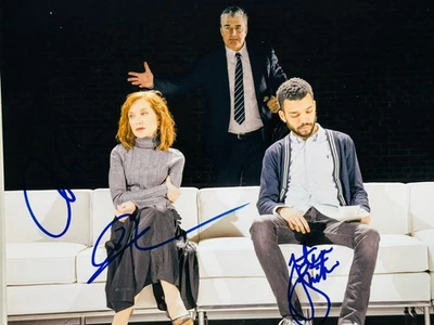 Isabelle Huppert, Chris Noth & Justice Smith signed Mother 8x10 photo. Proof - Image 1 of 4
