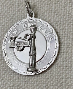 Colgante vintage de plata esterlina 925 Elco Bourbon St de Nueva Orleans - Imagen 1 de 4