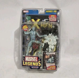MIP 2004 Marvel Legends Iceman 6.5" Figure W/ Comic Book + Card Toybiz - Picture 1 of 11