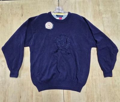 Vintage Knit Tommy Hilfiger Crest Sweater Brand New With Tags Size Large - Image 1 of 4