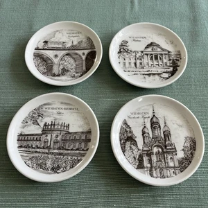 4 ROYAL PORZELLAN UNTERSETZER / MINI TELLER Bavaria KPM GERMANY Handarbeit Schmuckstück - Bild 1 von 7