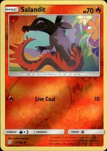 Pokemon Reverse Holo Salandit (33) SM - Unified Minds 33/236 LP - Picture 1 of 2