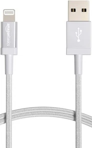 Amazon USB - kabel do iPhone 1,8m - srebrny towar B - Zdjęcie 1 z 2
