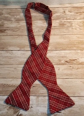 Tar River Ties Pink & White Striped Adjustable Bowtie - Image 1 of 4