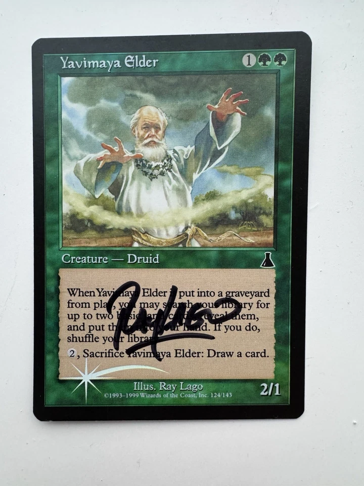 Yavimaya Elder - Urza's Destiny (UDS) - Foil - Signed - NM/LP - Image 1 of 2