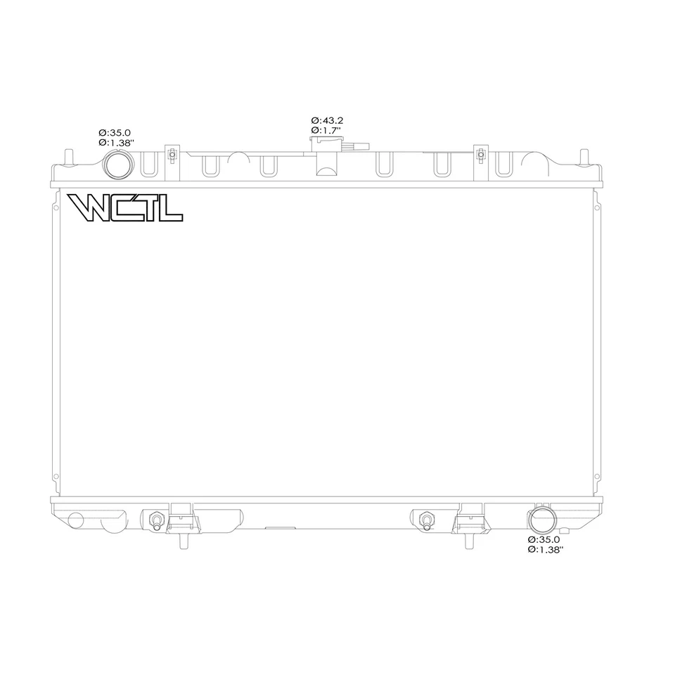 RAD2329 New Replacement Radiator Fits 2000-2001 Infiniti I30 - Изображение 1 из 1