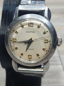 Vintage Ruxton Mens Swiss Mechanical Wind Watch, Working. - Picture 1 of 9