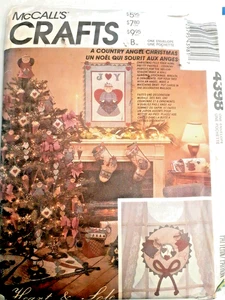 McCall's 4398 Stocking Ornaments Wreath Skirt Sewing Pattern Christmas Decor - Picture 1 of 4