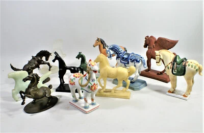 12 CHEVAUX FRANKLIN MINT 1987, SERIE COMPLETE,  Collector's Treasury of horses - Photo 1/4