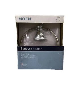 MOEN Banbury Towel Ring in Chrome Y2686CH - Picture 1 of 2