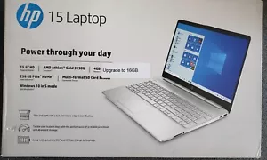 HP 15-ef1040nr 15.6-inch HD Laptop AMD Athlon Gold 3150U 16GB DDR4 RAM 256GB SSD - Picture 1 of 2