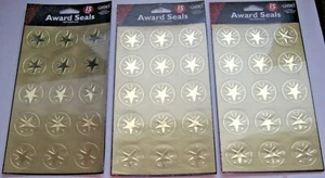 Gartner Gold Star 1 1/2" Award Seals Self Adhesive Sticker 45 Count - Picture 1 of 6