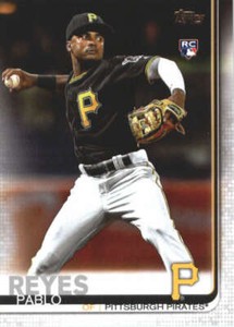 2019 Topps #498 Pablo Reyes Pittsburgh Pirates Rookie Baseball Card