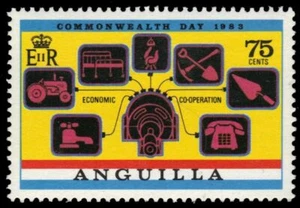 ANGUILLA 523 (SG546) - Commonwealth Day "Economic Cooperation" (pa56810) - Picture 1 of 1
