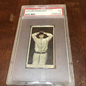 1909 T207 RUBE MARQUARD NEW YORK GIANTS PSA 3 HALL OF FAMER New York Giants