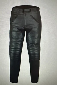 Sturgis Leather Touring Pants Motorcycle Trousers Comfort Fit Bikers Gear 2XL - Picture 1 of 3