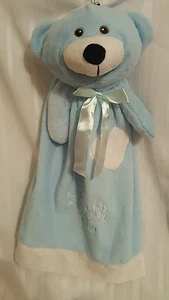 Creature Comforts Plush Toys Baby boy security blanket lovey Psalm 139:14  - Picture 1 of 7