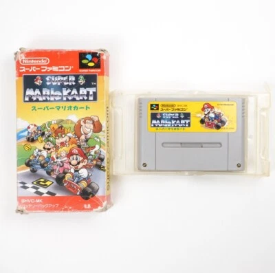 Nintendo Super Mario Kart Super Famicom SFC with Box 1992 Japan Import US Seller - Image 1 of 4
