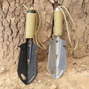 Outdoor Camping Multifunctional Mini Ordnance Shovel Portable Survival Tool NEW - Picture 1 of 18