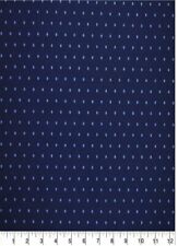 LINED WINDOW VALANCE CURTAIN 42 X 15 BABY BLUE DOTS POLKA DOT ON NAVY KITCHEN 