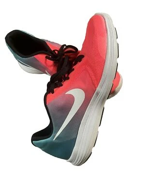 Nike Revolution 3 Mädchen Größe 7Y Rosa Blau Sportschuhe Sneaker 819416-404 - Bild 1 von 4