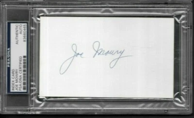 Index Card Autograph Joe Mowry Braves PSA/DNA - Image 1 of 2