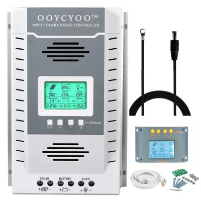 Regolatore di carica pannello solare 100A 80A 60A-20A MPPT 12V/24V PV 100V H2 - Immagine 1 di 4