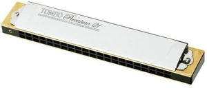 TOMBO n.3521 B Key TOMBO Premium 21 Tremolo Armonica 21 fori dal Giappone - Foto 1 di 24