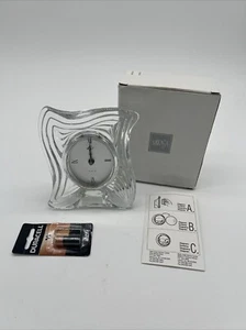 Mikasa Emotion 5.5" Glass Decorative Desk Clock N Battery Included - Picture 1 of 4