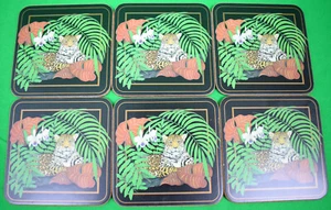 "Box Set mit 6 Lynn Chase Leopard Untersetzern" - Bild 1 von 5