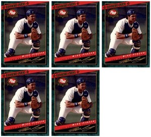 (5) 1994 Post Cereal Baseball #1 Mike Piazza Dodgers Baseball Card Lot