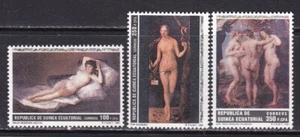 Guinea Ecuatorial 1991  - Edifil 136/138 - Grandes Maestros de la Pintura - MNH - Picture 1 of 1