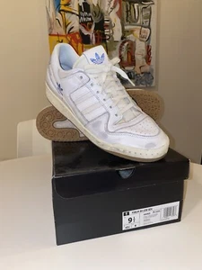 Size 9.5 - adidas Forum ADV Low White Blue Bird - Picture 1 of 5