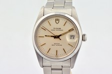 1980s Tudor Prince Oysterdate Stainless Steel Silver 35mm Automatic 74000 Watch