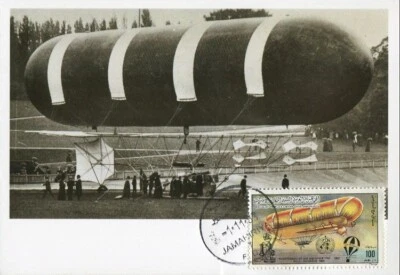 LIBYA 1983 Airships Blimps "Nulli Secundus 1907" (maximum-card) - Image 1 of 2