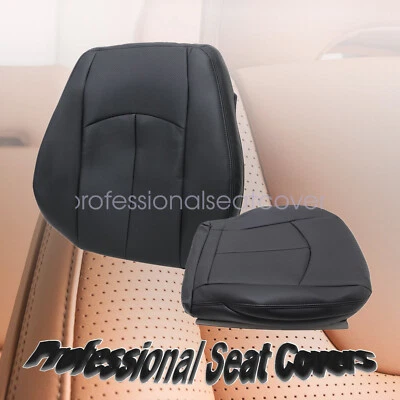 For 2008 Mercedes Benz E320 Driver Side Bottom & Top Perforated Seat Cover Black - Image 1 of 4