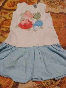 Little Me Jumper Size 5 Pastels Flower's - Picture 1 of 2