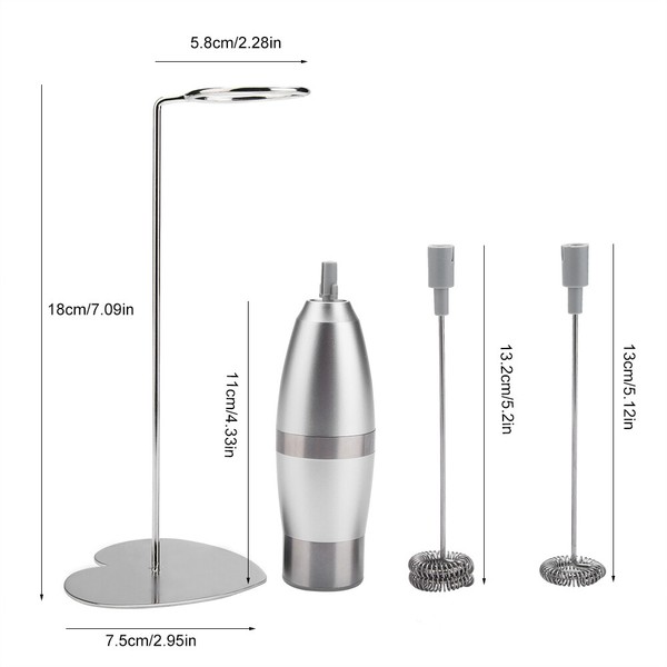 KUACALL Milk Frother Handheld Electric Foam Maker with Single/Double Spring... Photo Related