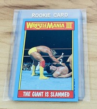 1987 Topps WWF Hulk Hogan Andre The Giant Wrestlemania 3 Wrestling Card #54 *NM