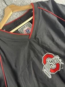 Ohio State Buckeyes NCAA Pullover Nylon 2XL Windbreaker Jacket Size XXL - Picture 1 of 12
