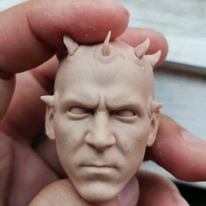 Blank 1/6 Hot Star Wars Darth Maul Head Sculpt Unpainted Fit 12" Figure - Picture 1 of 6