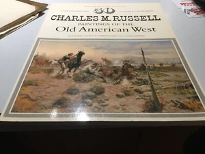 50 PAINTINGS of Old American West Charles M Russell poster size RARE 1978 - Foto 1 di 4
