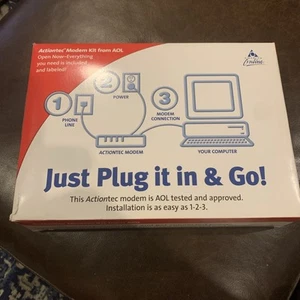 Actiontec Modem Kit from AOL NEW SEALED EX56012-04 America Online VINTAGE 14273 - Picture 1 of 4