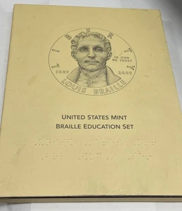 2009-P $1 Uncirculated Braille Commemorative Silver Dollar US Mint Education Set - Picture 1 of 6