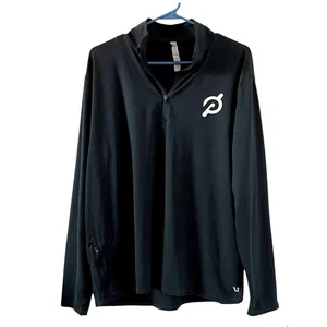 Vuori X Peloton Ease 1/4 Zip Pullover Langarmshirt Herren XXL 2XL blau meliert - Bild 1 von 13