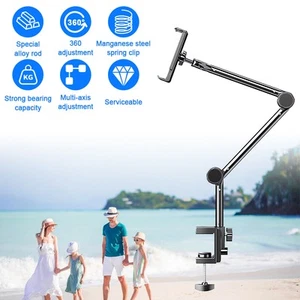 Halterung Tisch Bett 360° Schwanenhals Halter für Smartphone Ipad Handy Halter - Bild 1 von 18