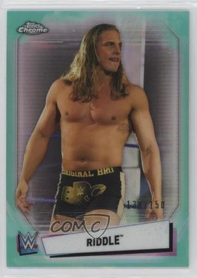 2021 Topps Chrome WWE Aqua Refractor /150 Matt Riddle Riddle #29 - Image 1 of 2