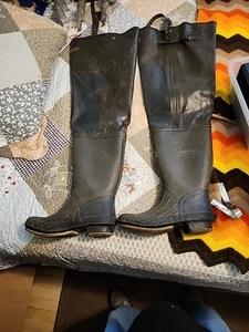 Stearns Hip Waders Rubber Size10 Steel Shank Boots. Water Proof. A66 - Picture 1 of 10