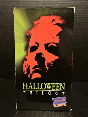 Halloween Trilogy 1, 2 & 3 Blockbuster Exclusive VHS Tapes Box Set 1997 Rare - Image 1 of 4